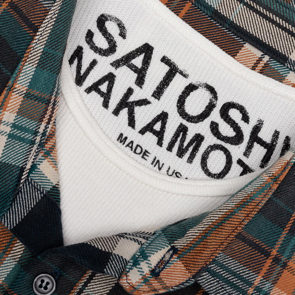 Bender Cut Off Flannel - Orange Plaid - Image 3