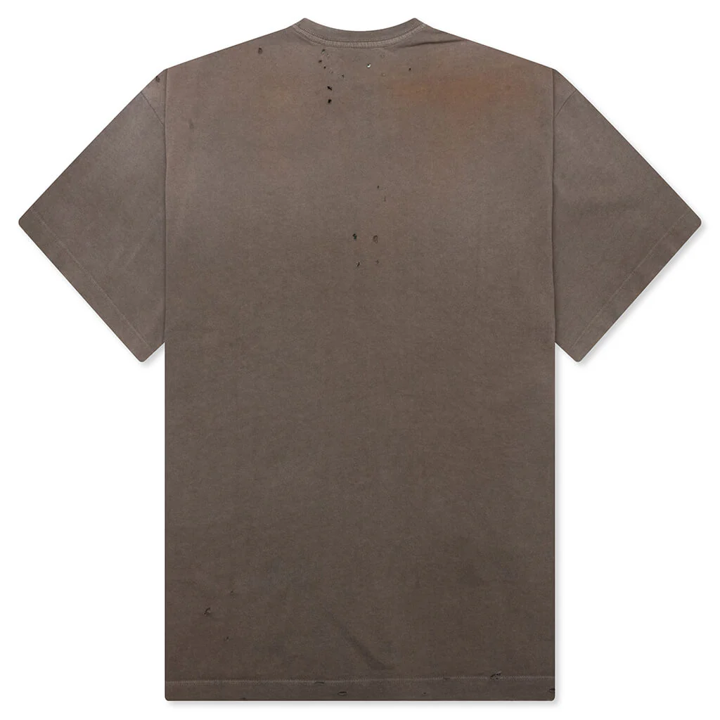 Chain Stitch Tee - Brick - Image 2