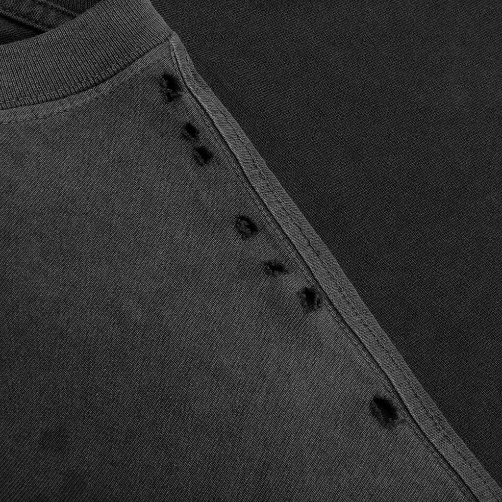 Chain Stitch Tee - Washed Black - Image 4