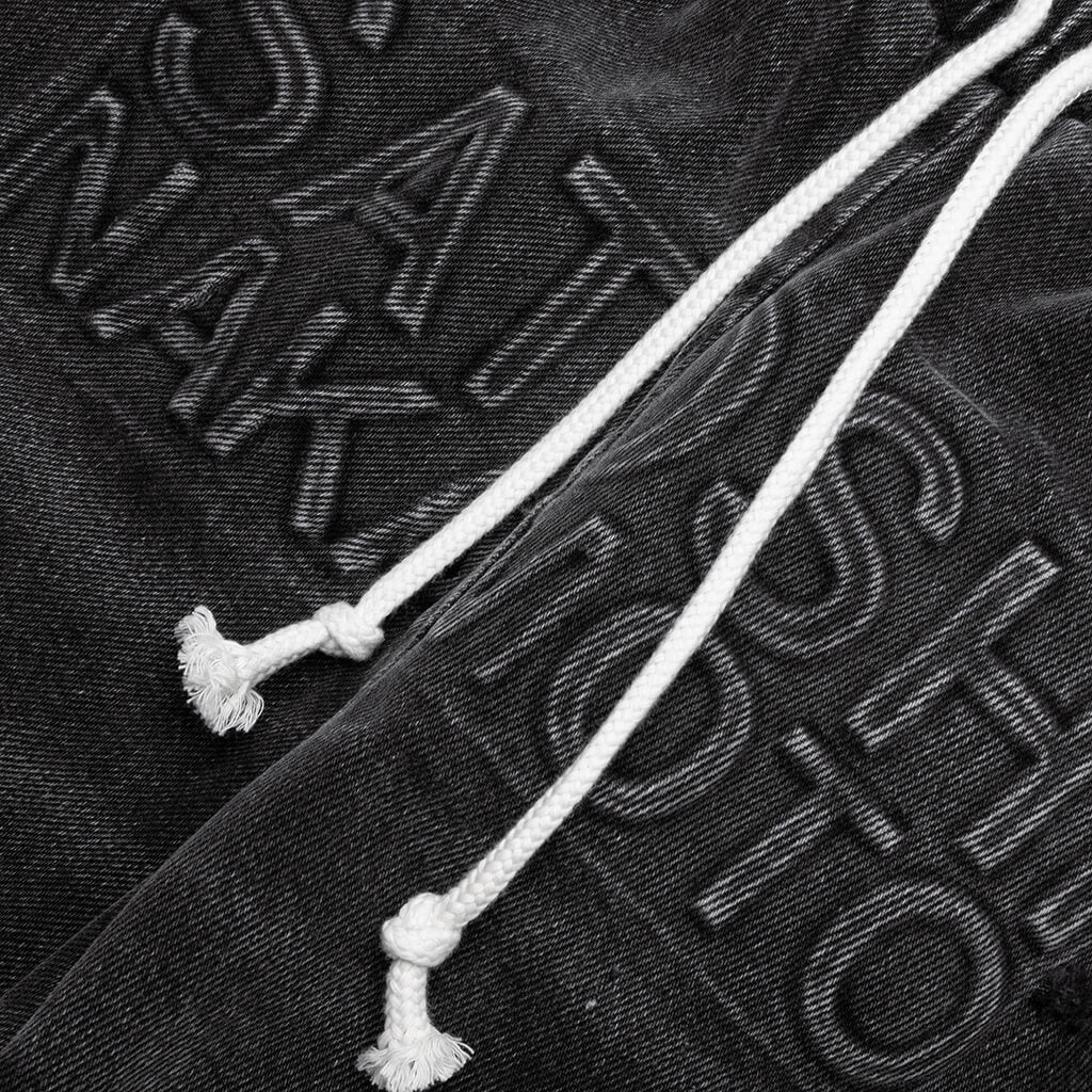 Denim Moto Short - Black Denim - Image 3