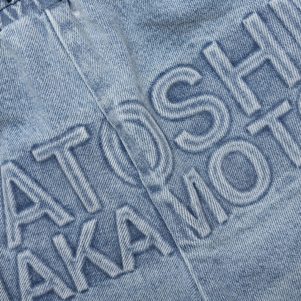 Denim Moto Short - Blue Denim - Image 4