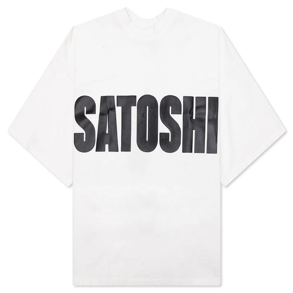 Jumbo Font Oversized Tee - White