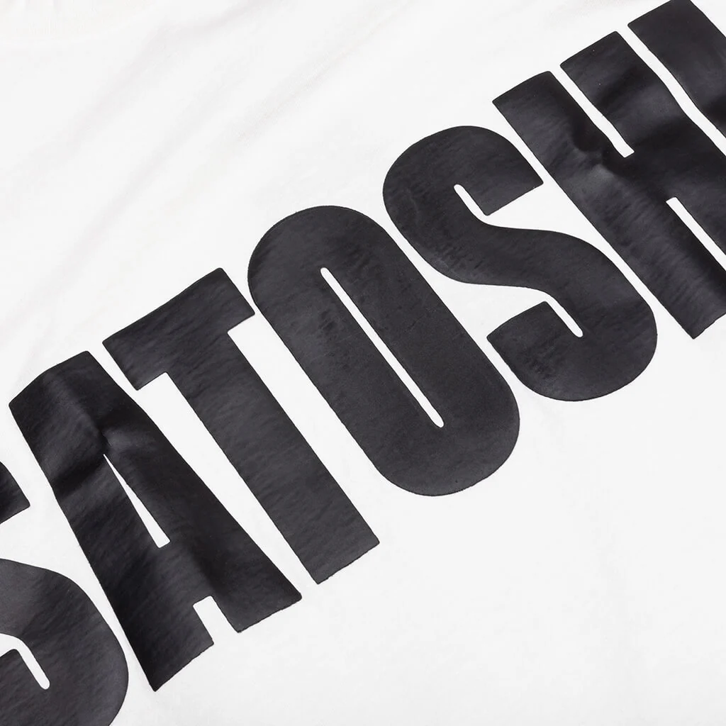 Jumbo Font Oversized Tee - White - Image 3