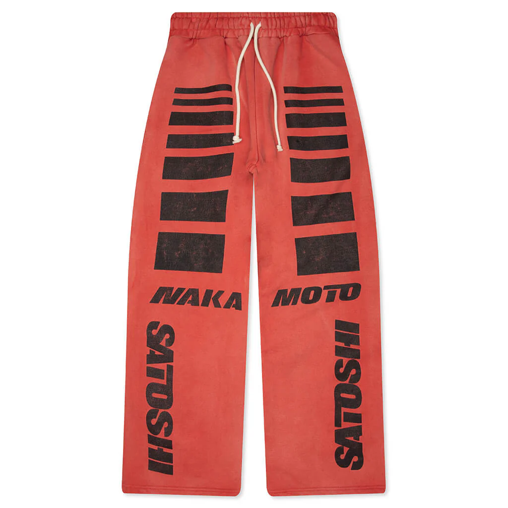 Moto Sweatpants - Red