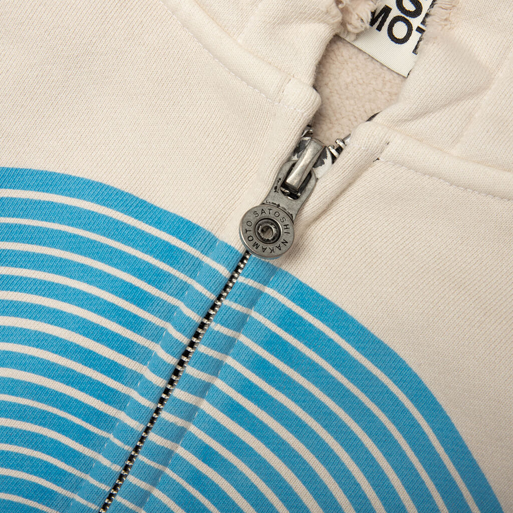 Motoslug Zip Hoodie - Vintage White - Image 3