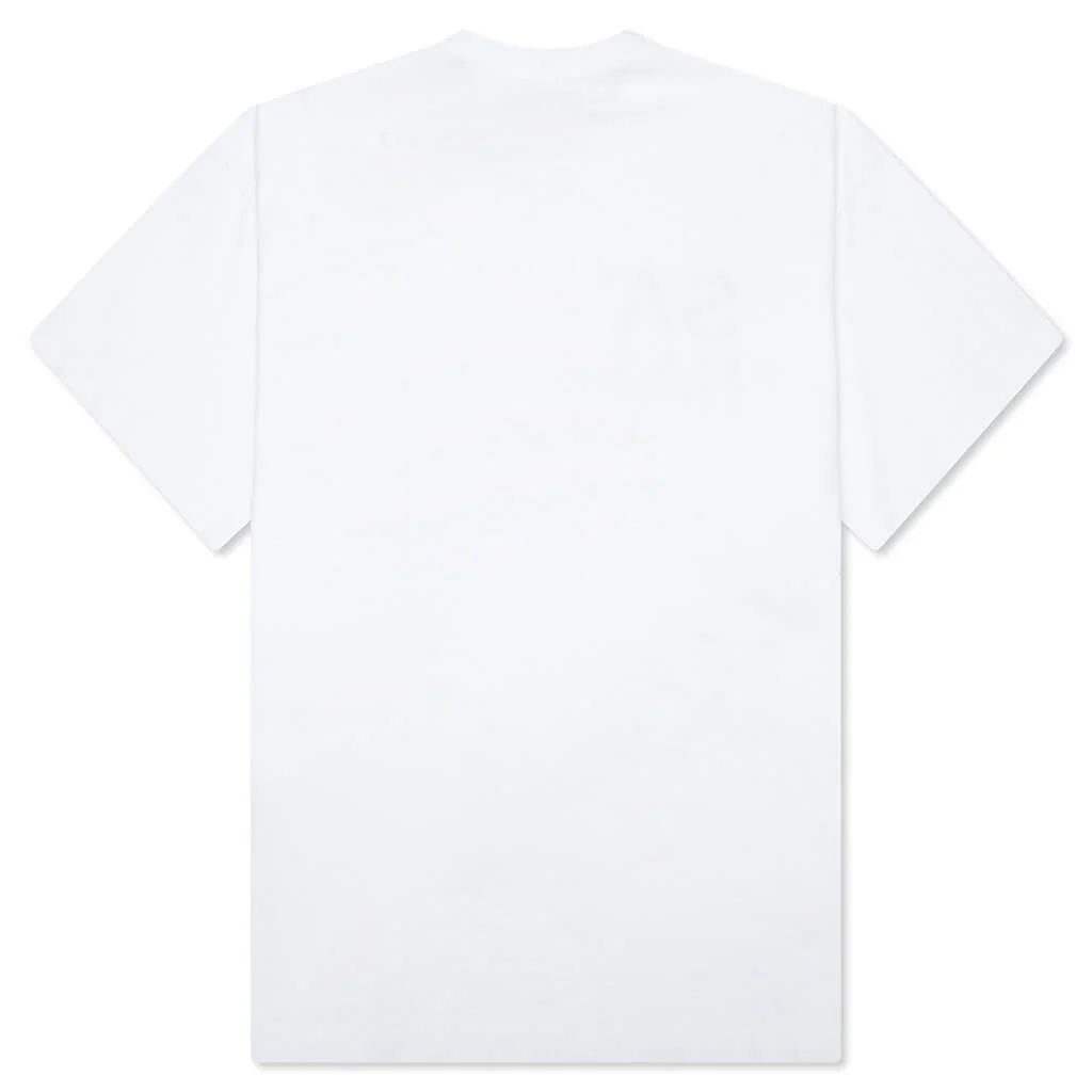 Pearl Studded Logo Tee - White - Image 2