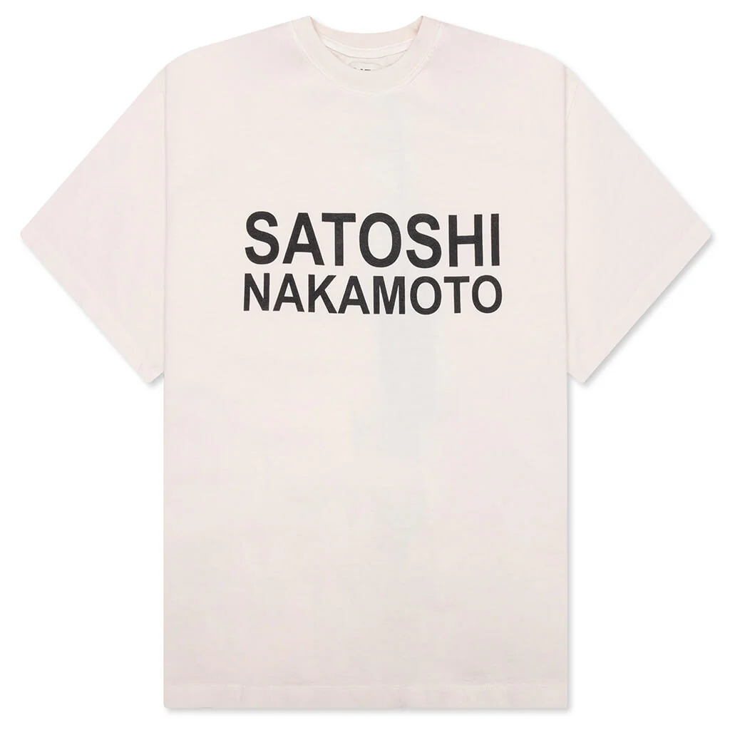 Satoshi Logo Tee - White
