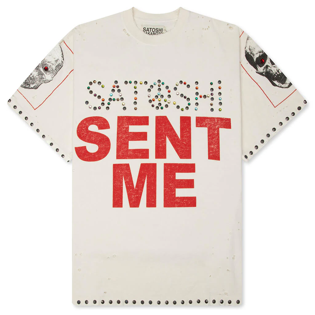 Satoshi Sent Me Tee - White