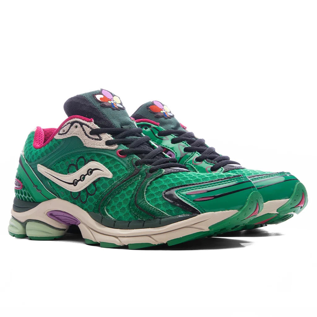 Saucony x Jae Tips Progrid Triumph 4 'Sugar Maple' - Fern/Fern - Image 2