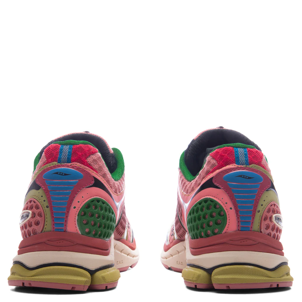 Saucony x Jae Tips Progrid Triumph 4 'Virginia Creeper' - Peach/Leaf - Image 4