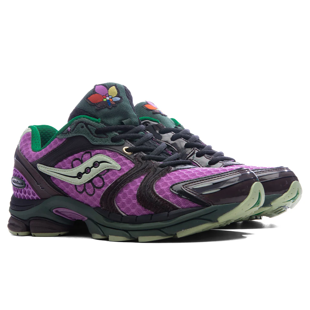 Saucony x Jae Tips Progrid Triumph 4 'Perrilla' - Violet/Earth - Image 2