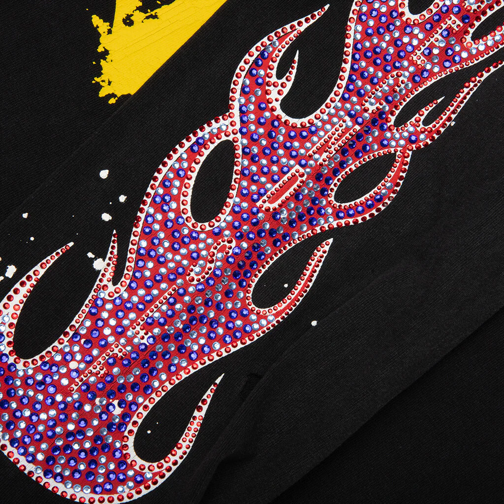 SeCND SLF x Masato Kawajo Firestorm Vintage L/S - Black/Red/Teal - Image 5