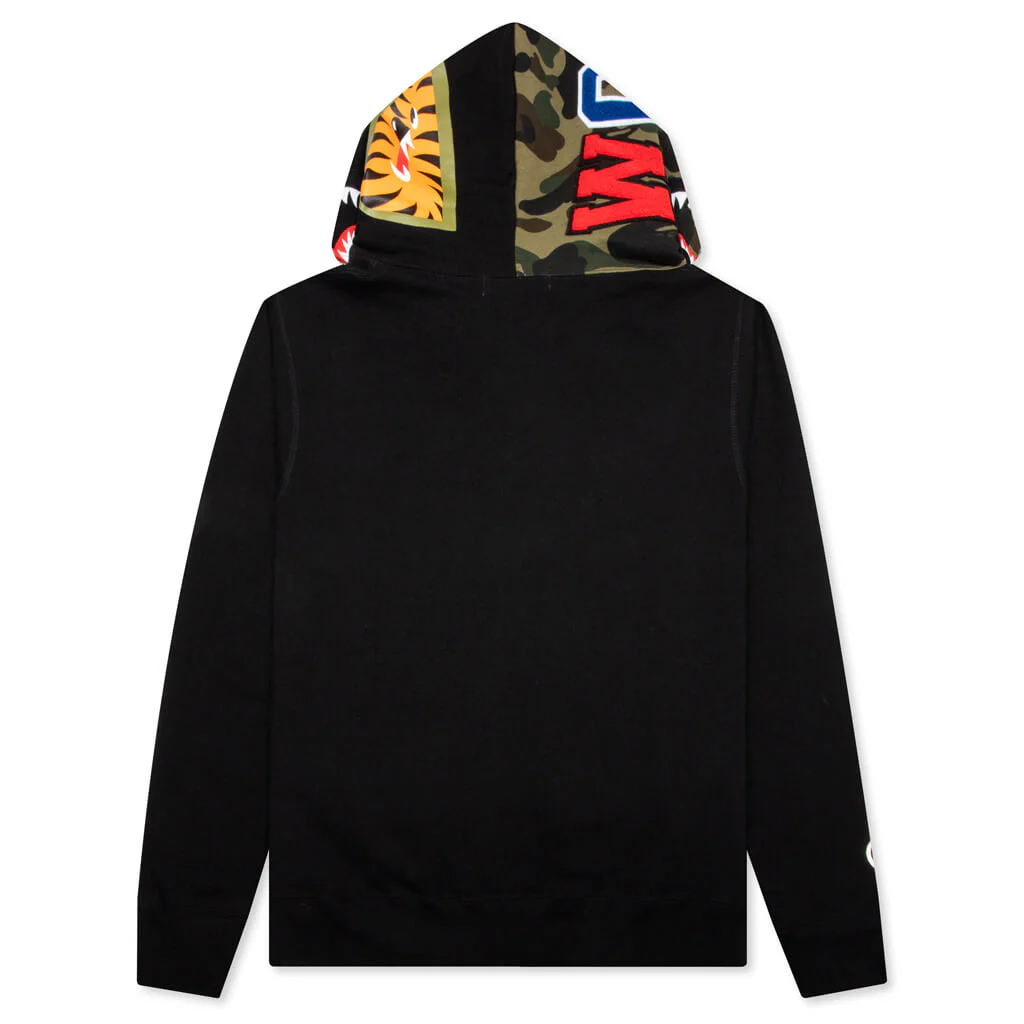 Shark Full Zip Hoodie - Black - Image 2