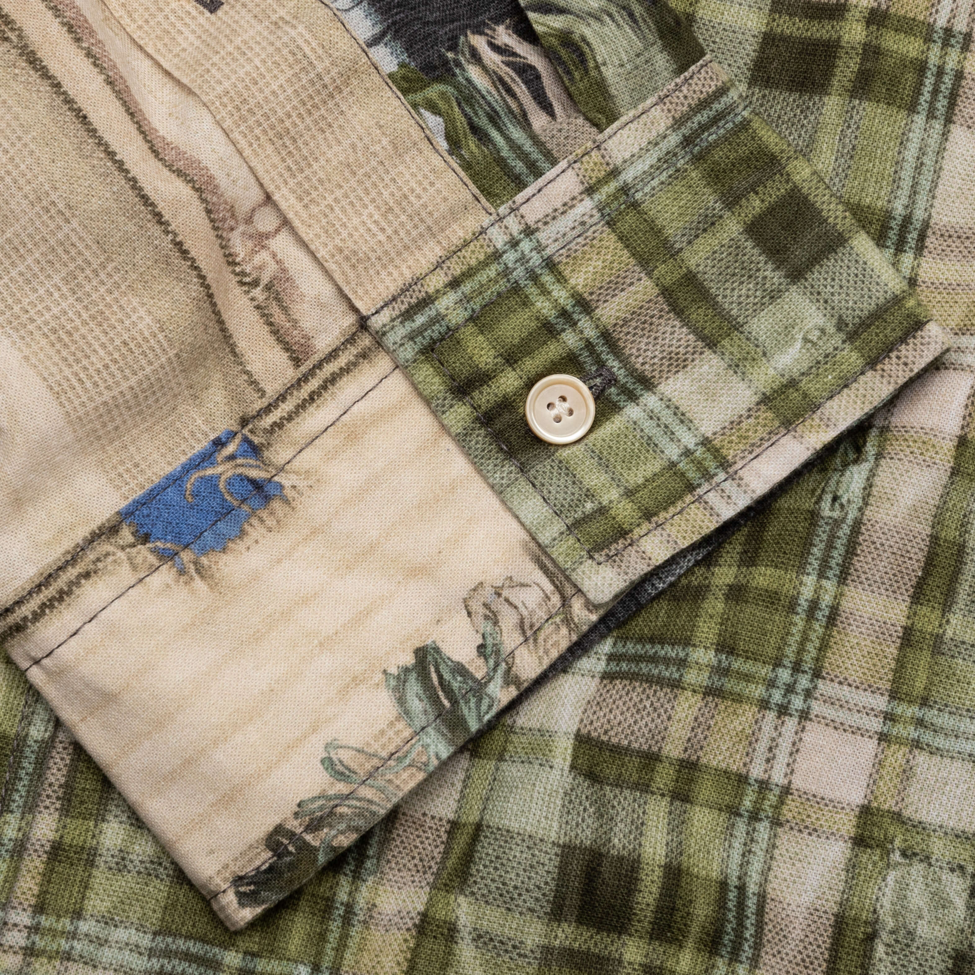 Patchwork Flannel - Green/Multi - Image 4