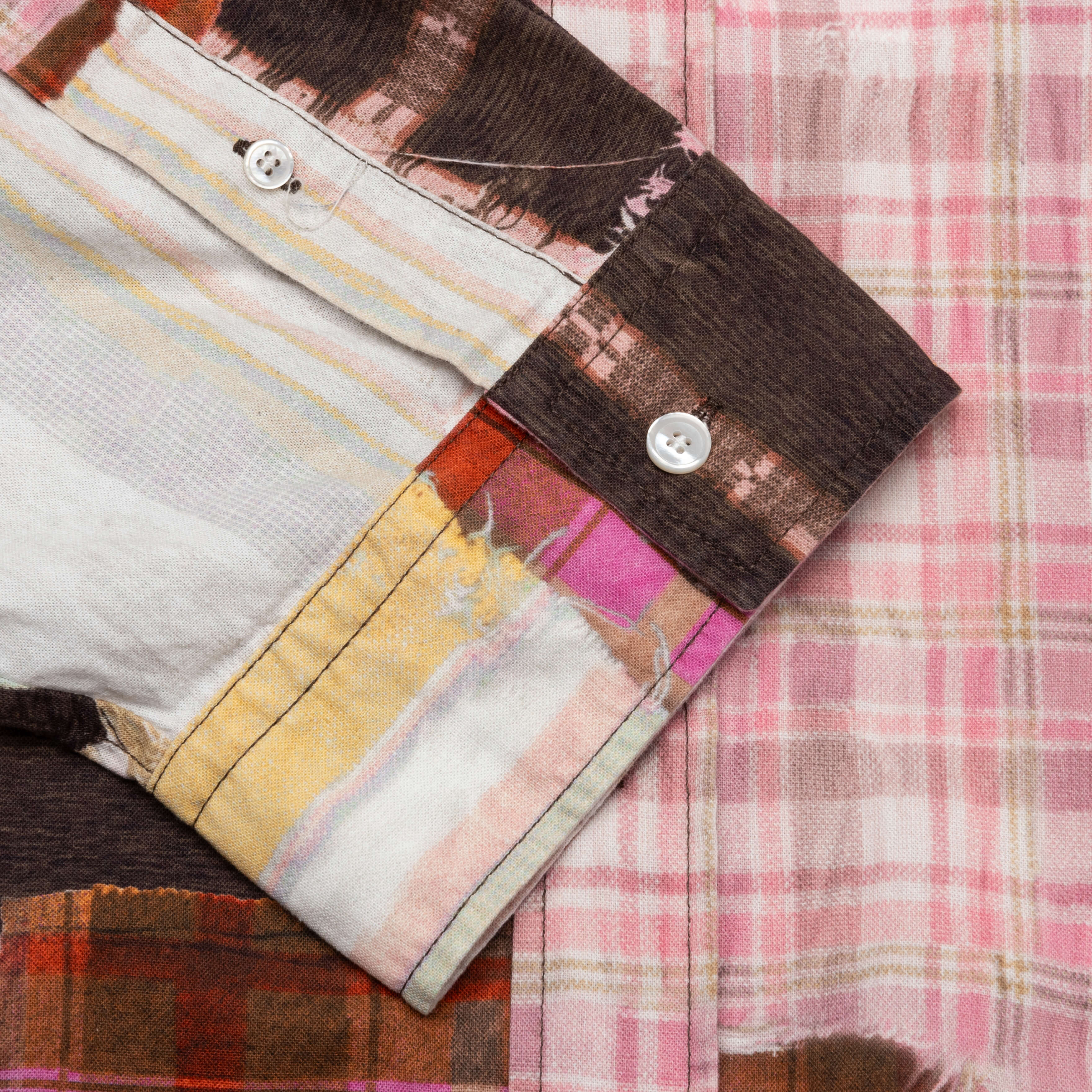Patchwork Flannel - Pink/Multi - Image 4