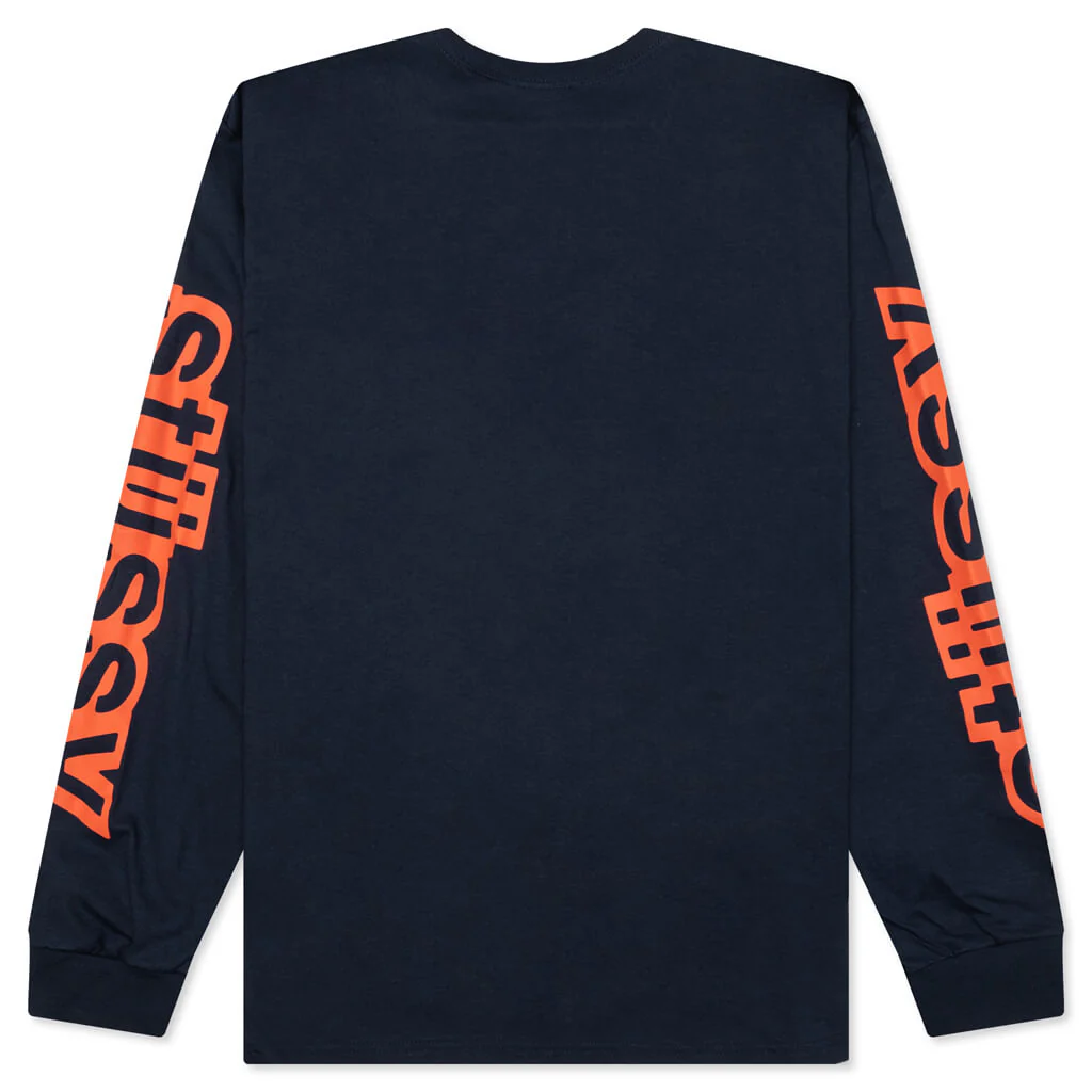 Sideways L/S Tee - Navy - Image 2
