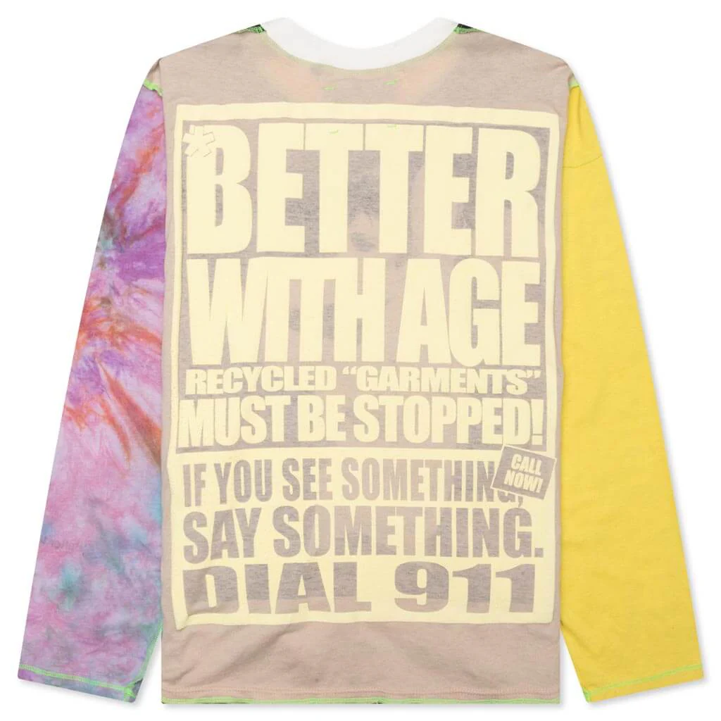 Smear Reversible L/S Tee - Multi - Image 2