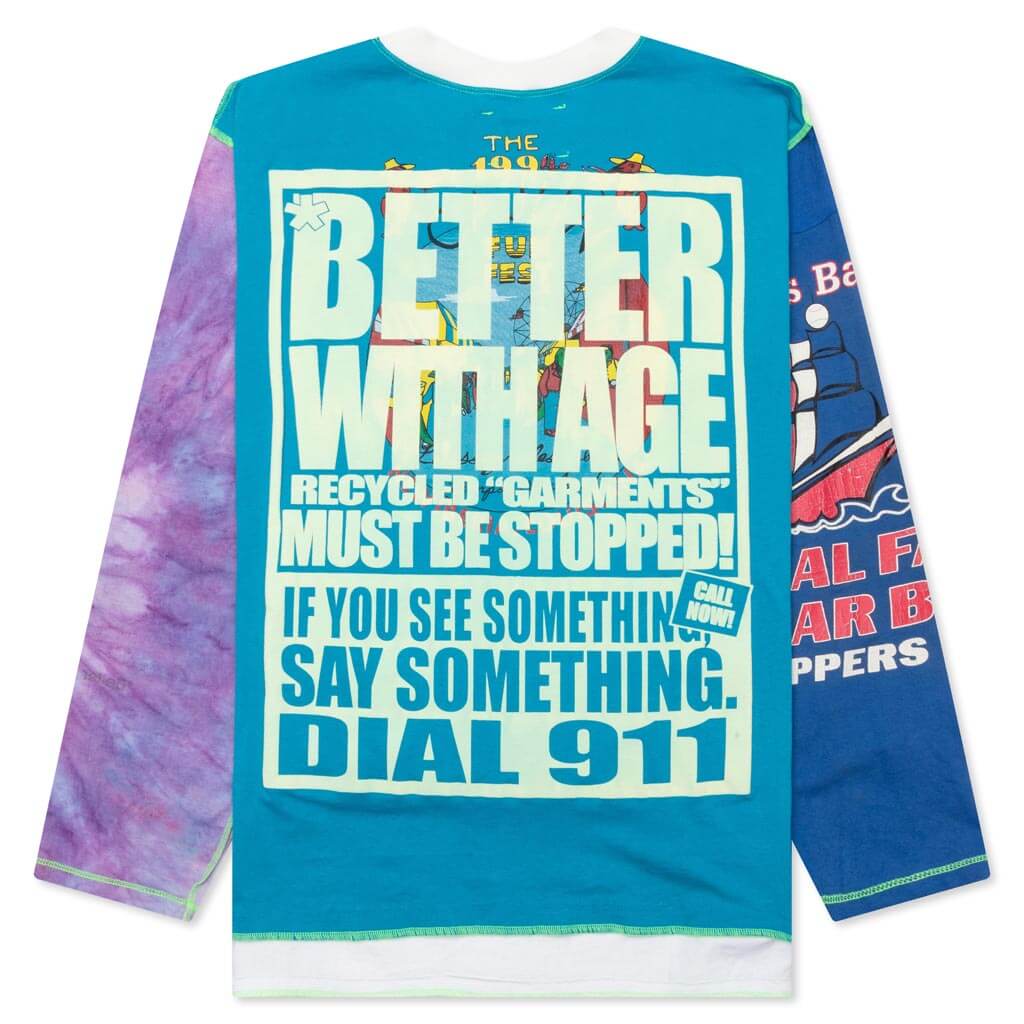 Smear Reversible L/S Tee - Multi - Image 2