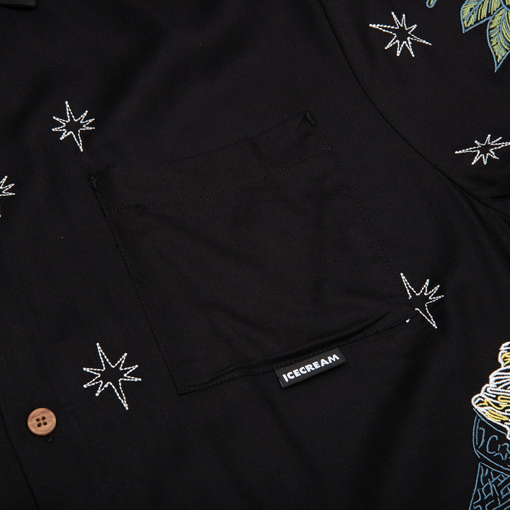 Snacks S/S Woven - Black - Image 3