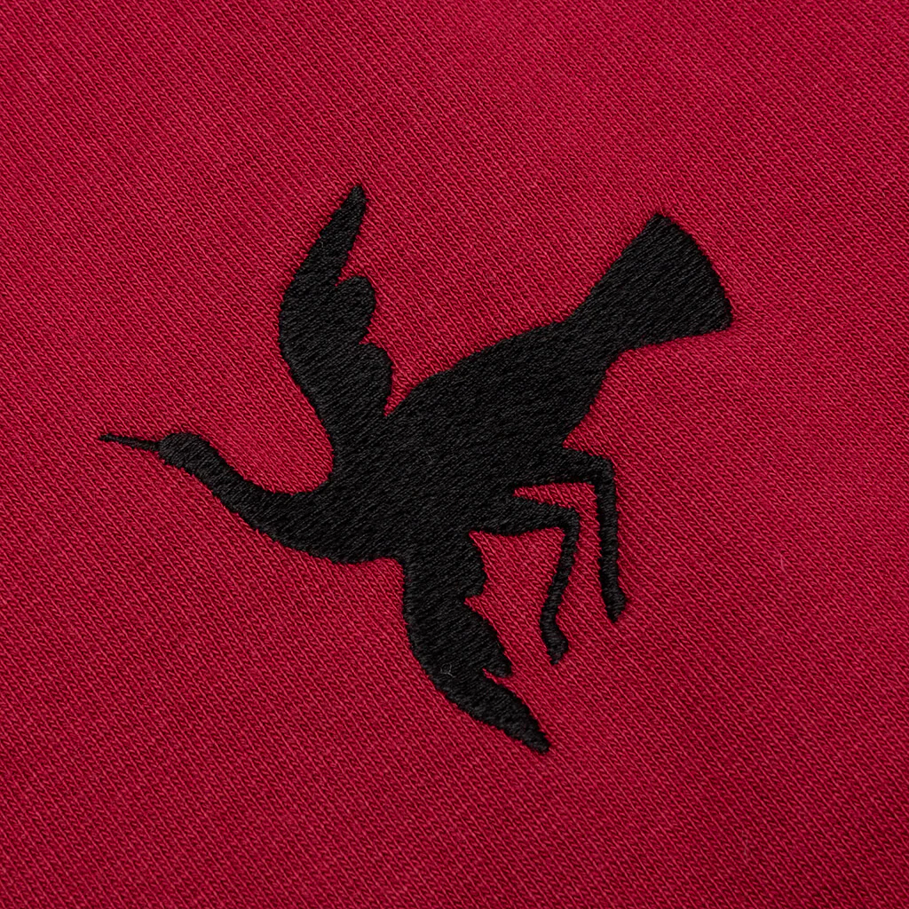 Snaked by a Horse Crewneck Sweatshirt - Beet Red - Image 3