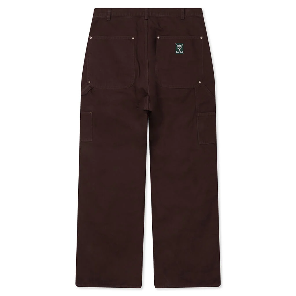 Double Knee Painter Pant - Brown - Image 2