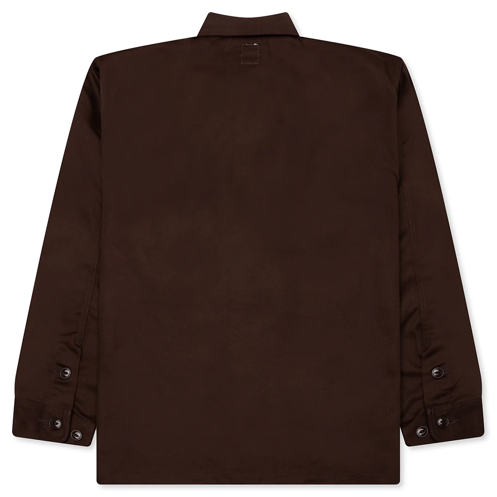 Smokey Twill Shirt - Brown - Image 2