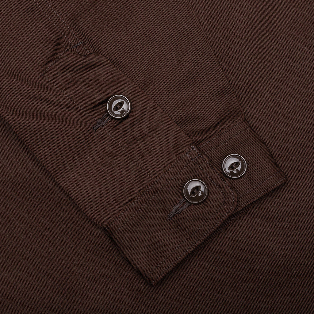 Smokey Twill Shirt - Brown - Image 4
