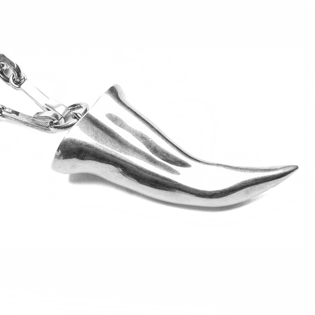 Horn Silvery Necklace - Silvery - Image 2