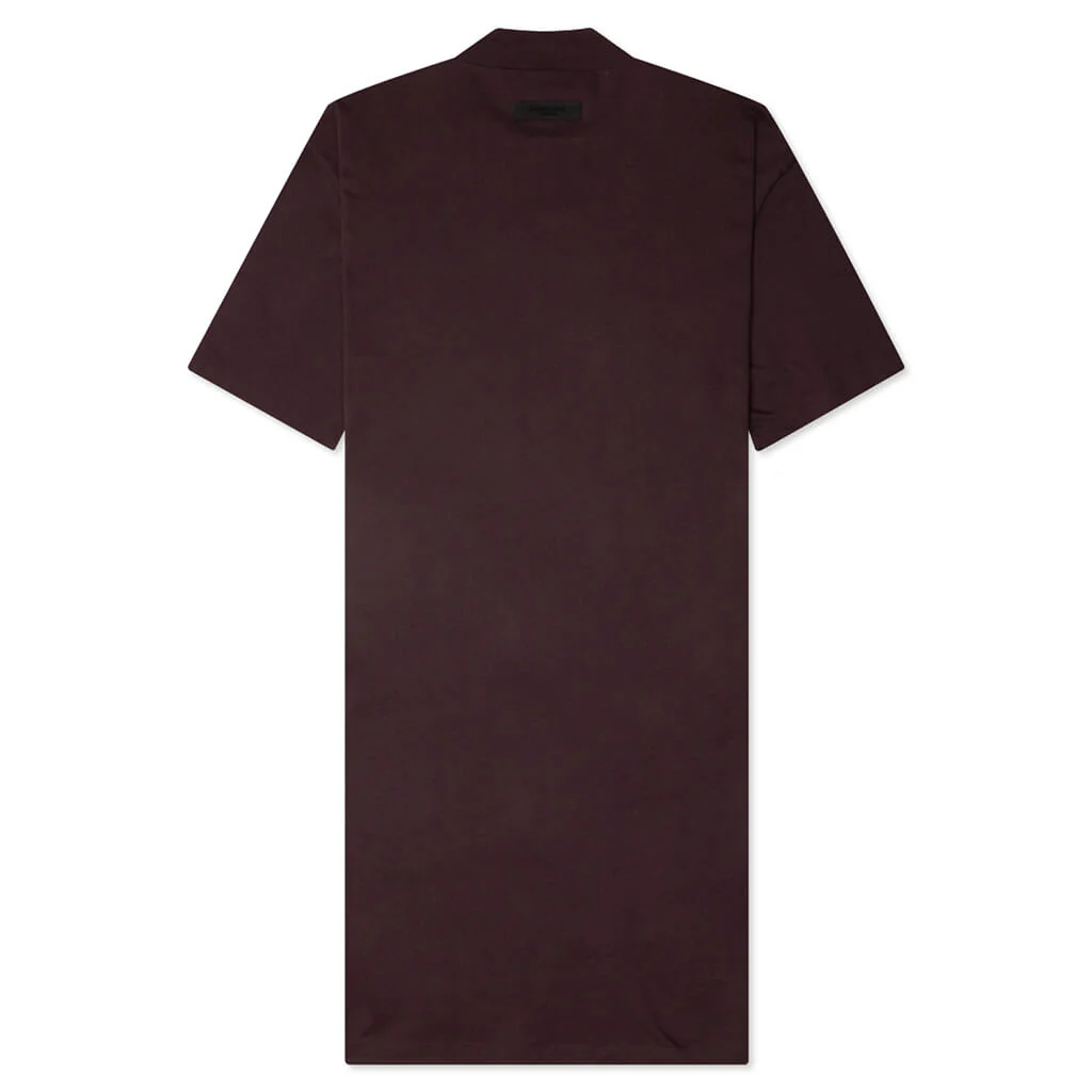 Women's 3/4 Tee Dress - Plum - Image 2