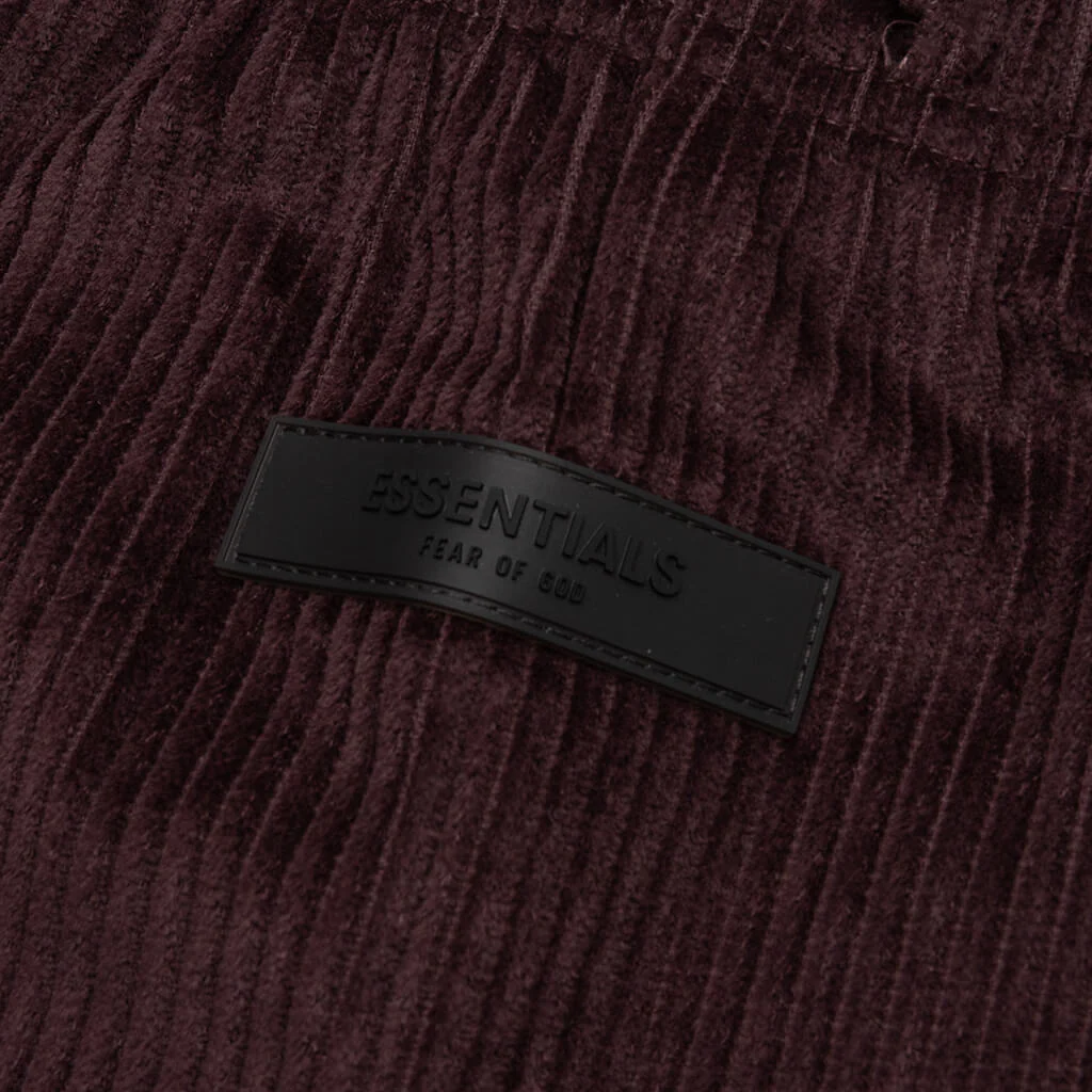 Women's Corduroy Dock Short - Plum - Image 3
