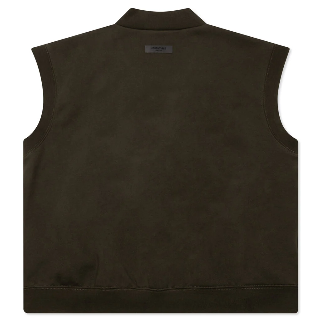 Women's V Neck Vest - Off Black - Image 2
