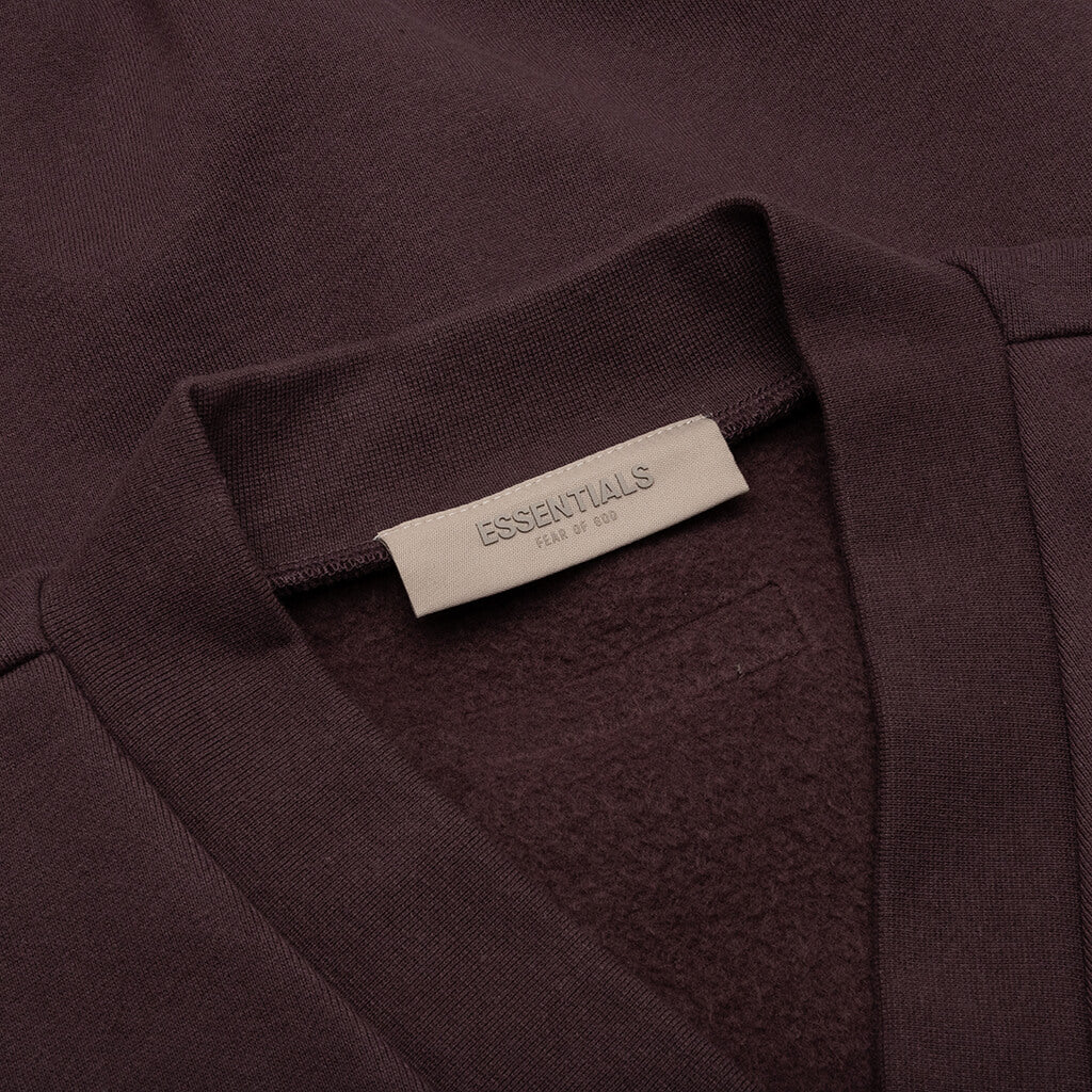 Women's V Neck Vest - Plum - Image 3