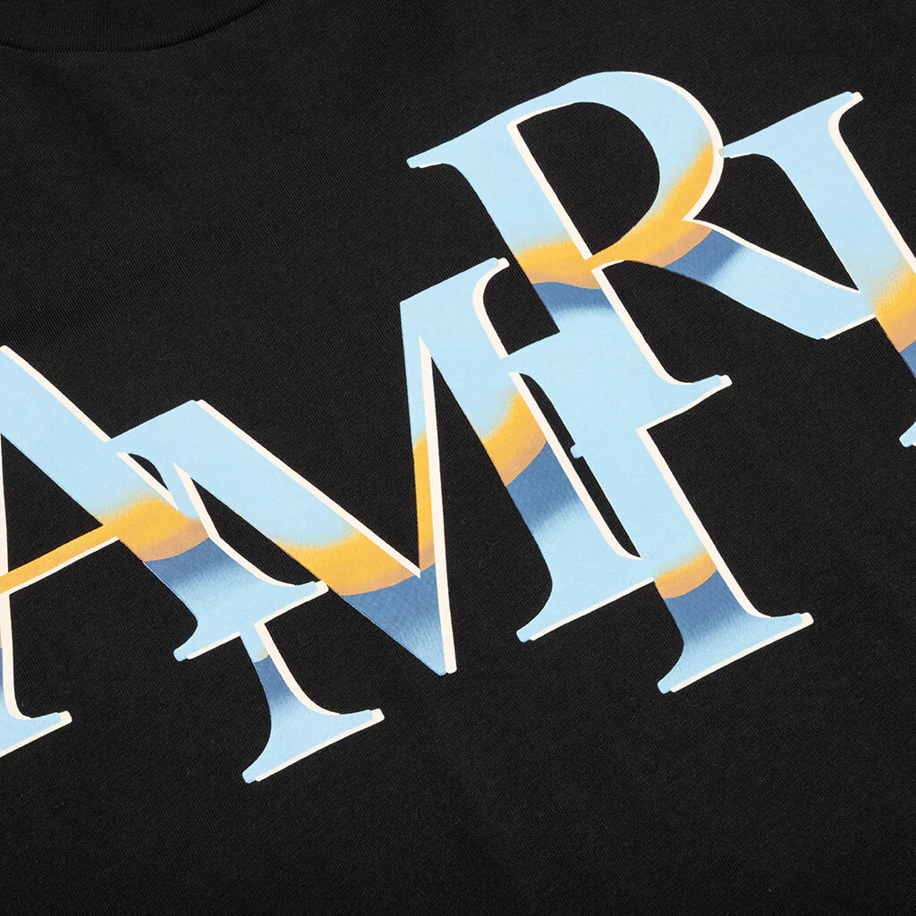Staggered Chrome Tee - Black - Image 3