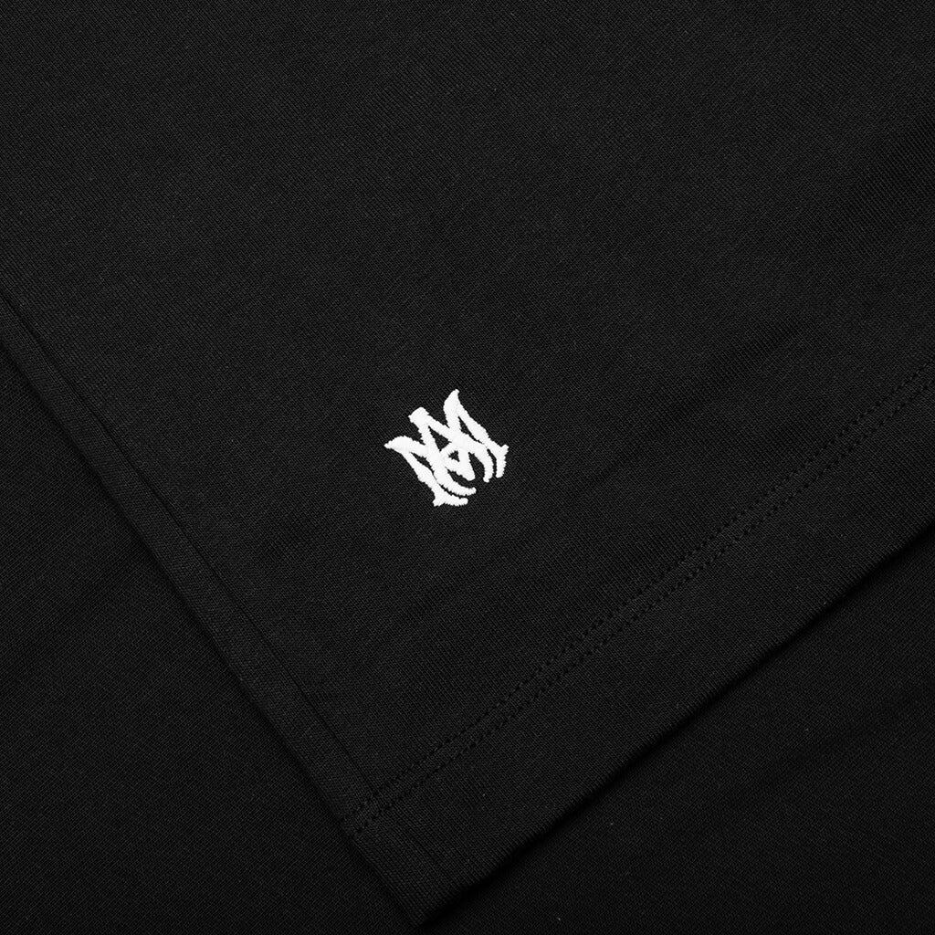 Staggered Logo Tee - Black - Image 4