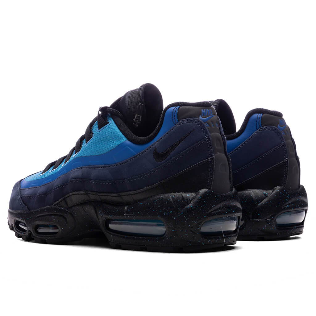 NIke x Stash Air Max 95 - Obsidian/Black/Harbor Blue - Image 3