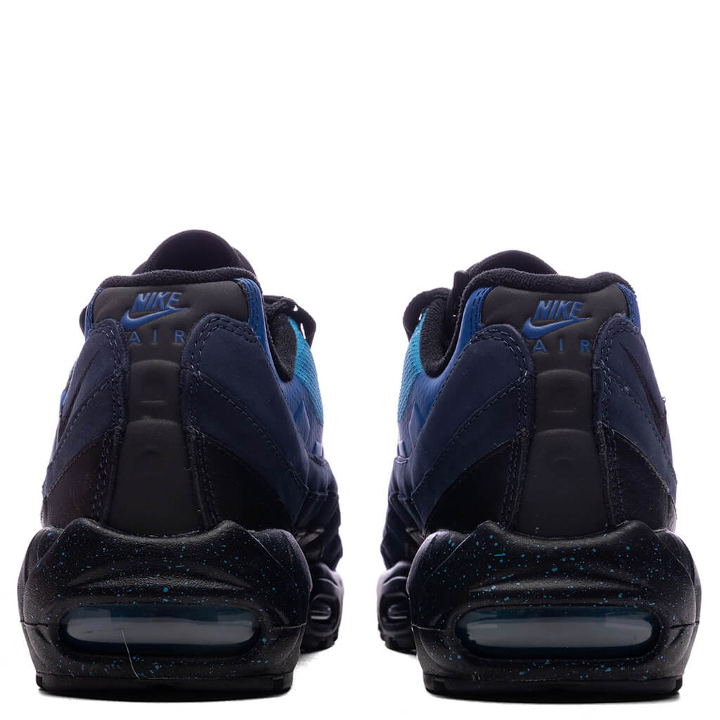 NIke x Stash Air Max 95 - Obsidian/Black/Harbor Blue - Image 4