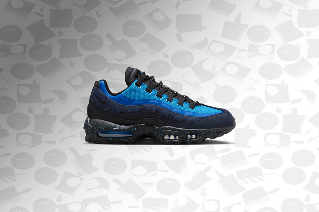 NIke x Stash Air Max 95 - Obsidian/Black/Harbor Blue - Image 5