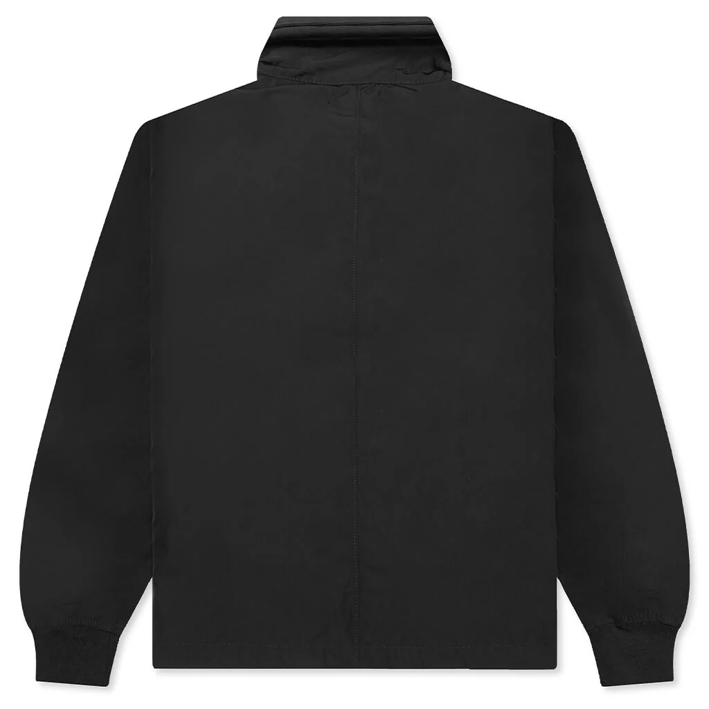 Micro Twill Hooded Jacket - Black - Image 2
