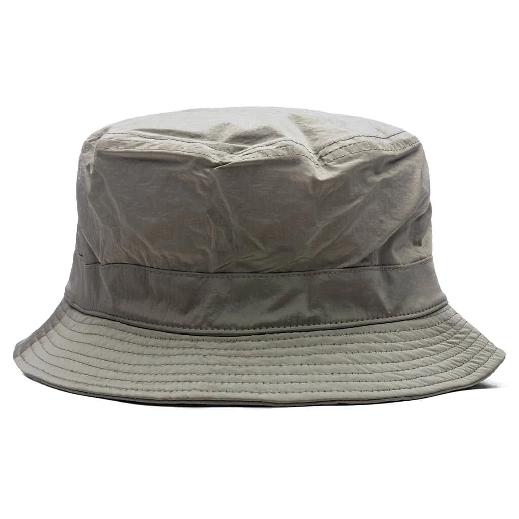 Nylon Metal Bucket Hat - Natural Beige - Image 3