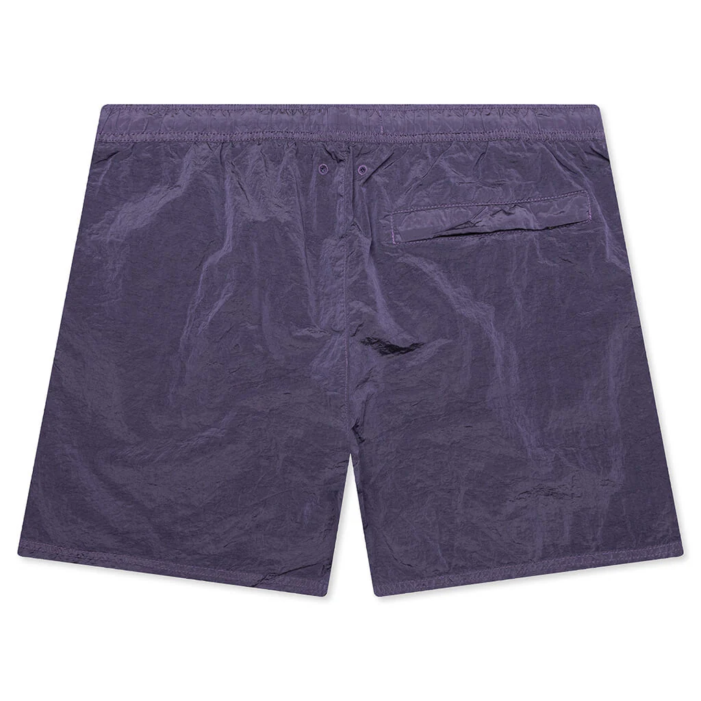 Nylon Metal Regular Fit Shorts - Lavender - Image 2