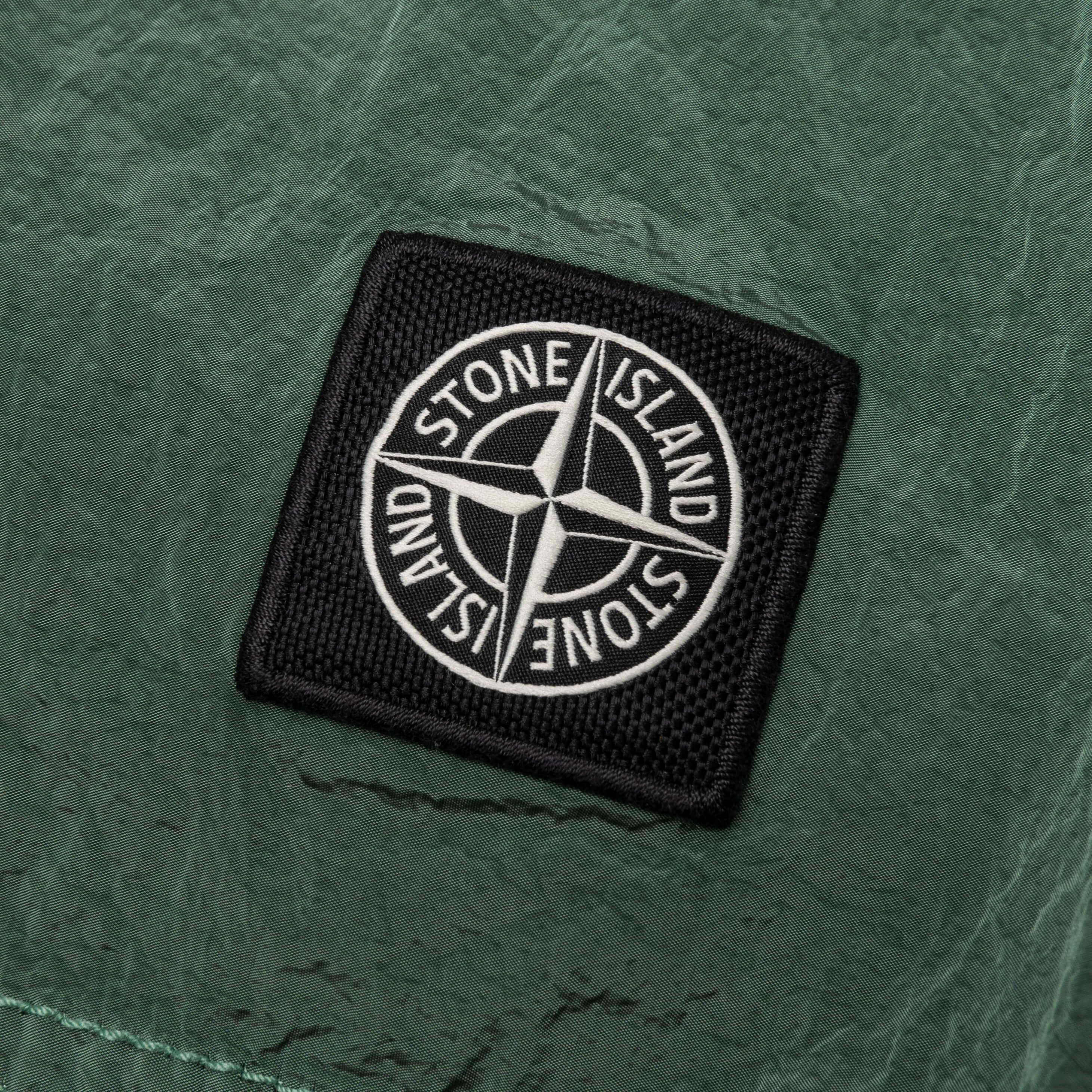 Nylon Metal Regular Fit Shorts - Light Green - Image 5