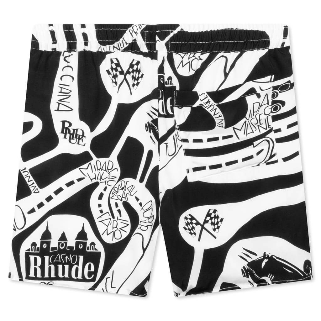 Strada Silk Short - Black/White - Image 2