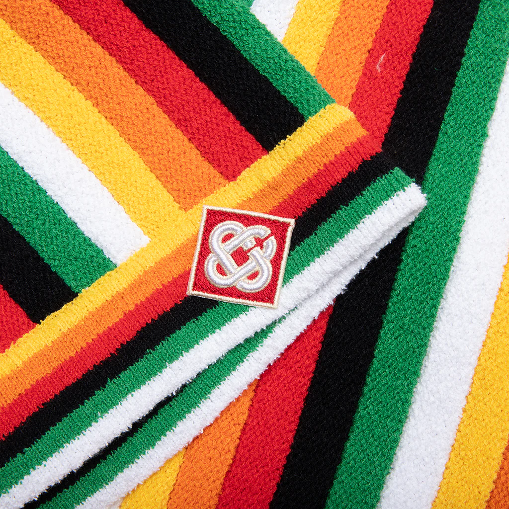Striped Towelling Shorts - Multi - Image 3