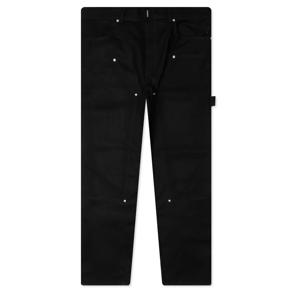 Studded Carpenter Pants - Black