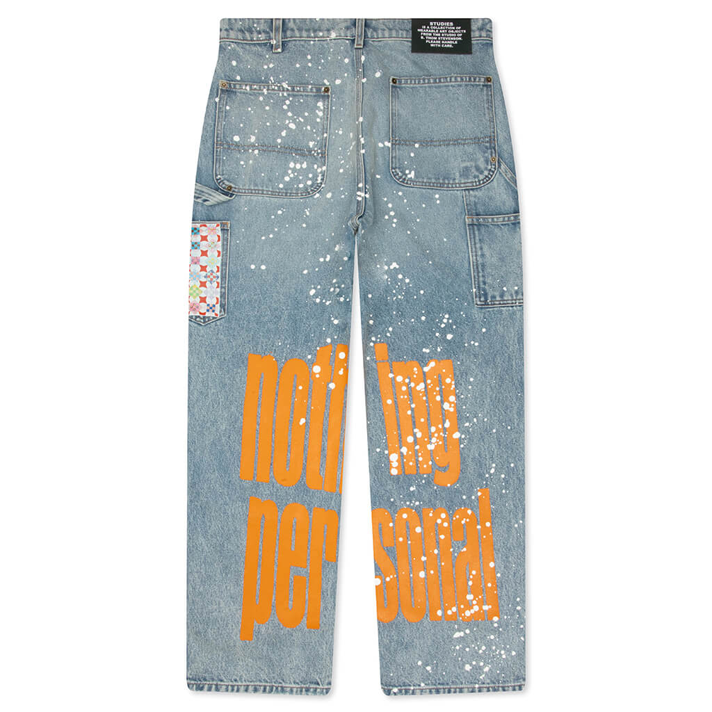 Nice Things Double Knee Jeans - Blue - Image 2