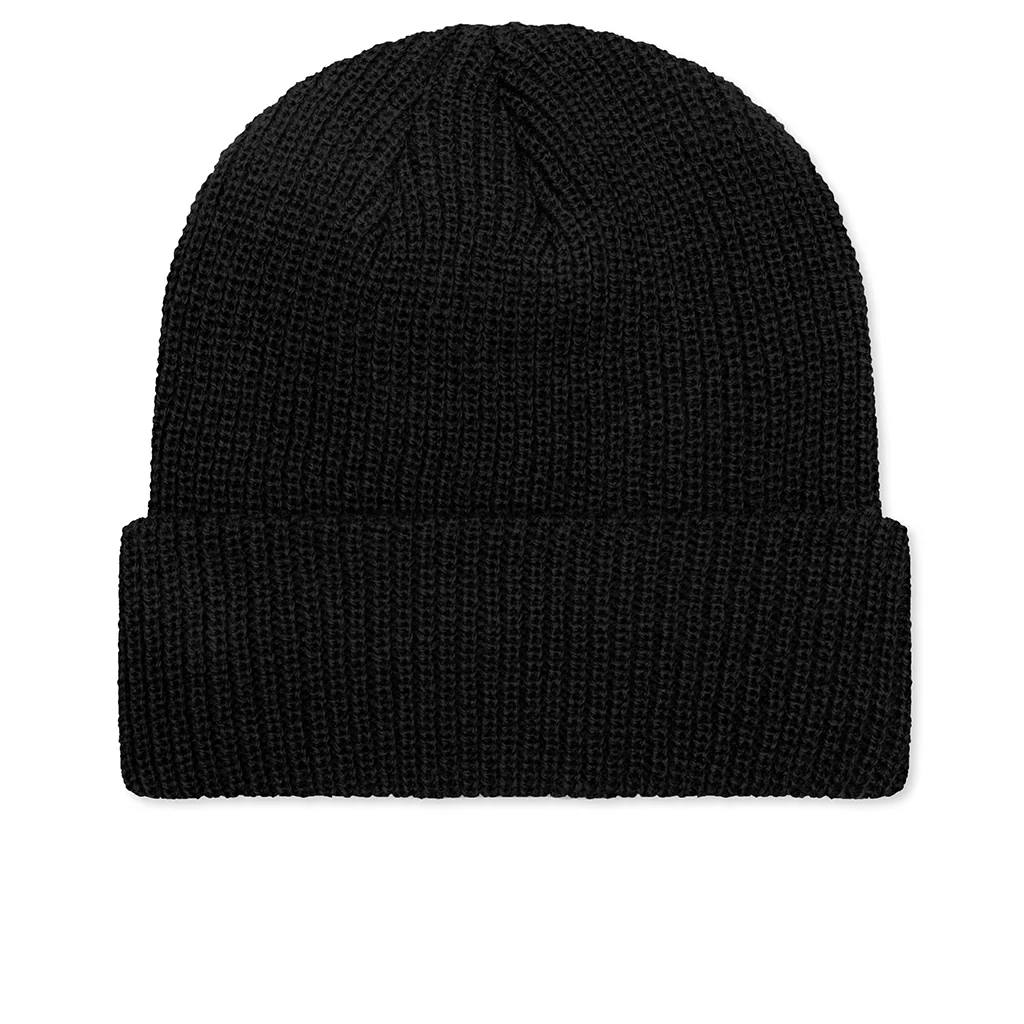Basic Cuff Beanie - Black - Image 3