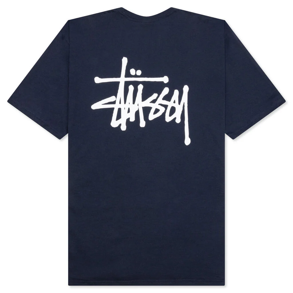 Basic Stussy Tee - Navy - Image 2