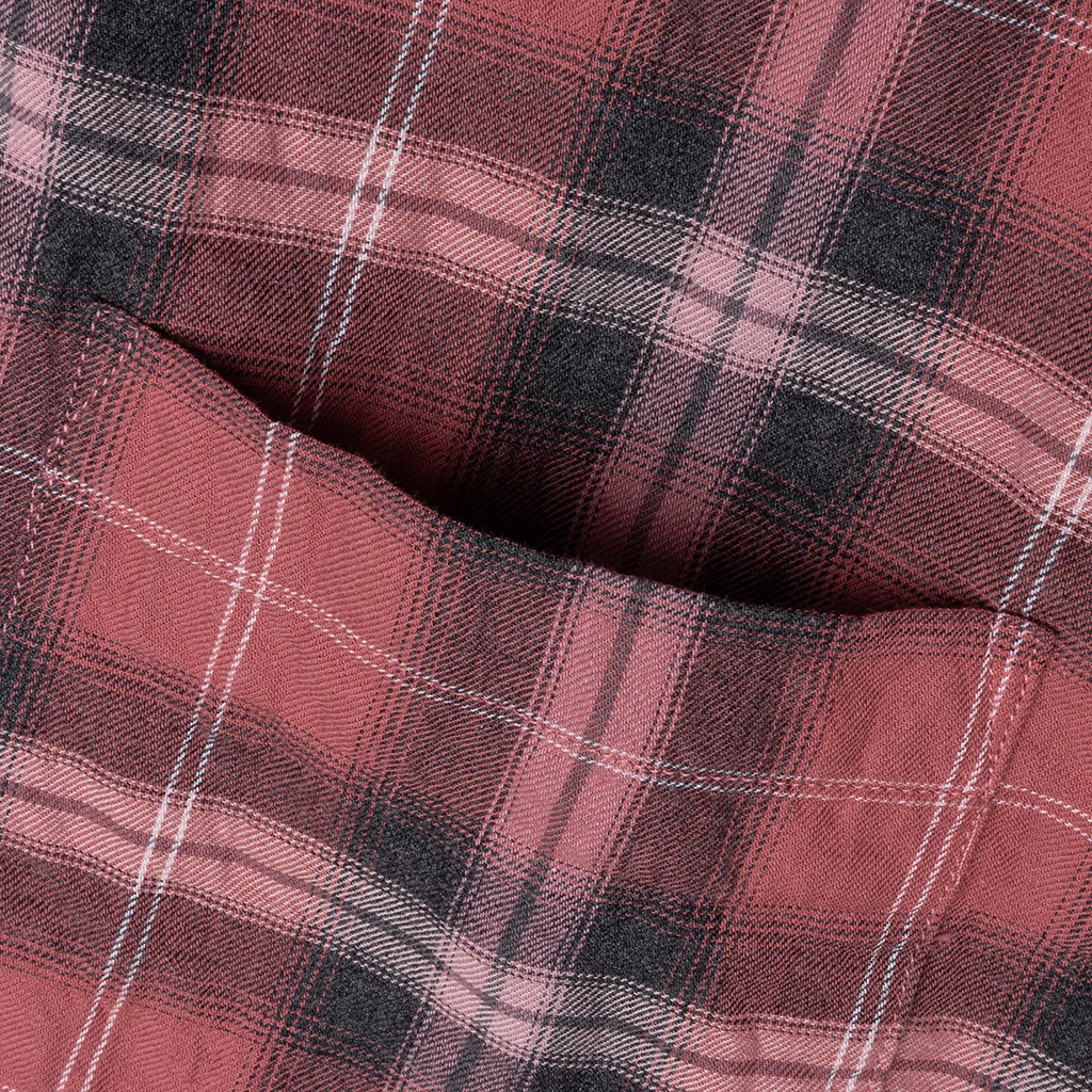 Beach Plaid Shirt - Red - Image 3