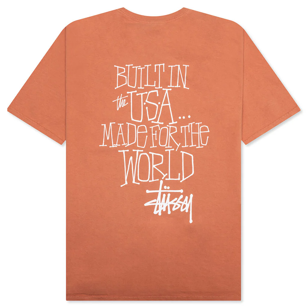 Built In Usa Pigment Dyed Tee - Rust - Image 2