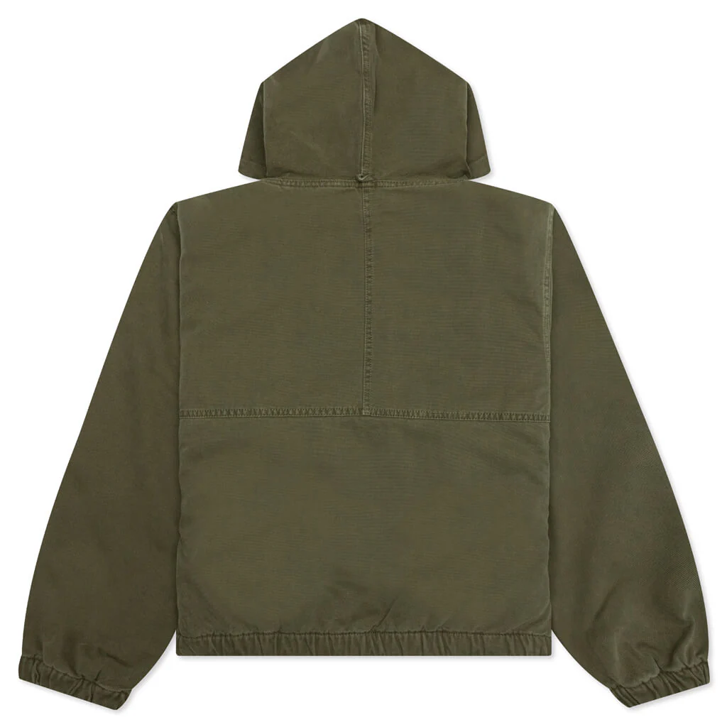 Canvas Insulated Work Jacket - Olive Drab - Image 2